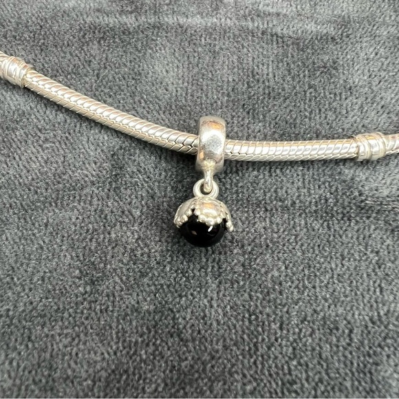 Pandora Jewelry - RETIRED Pandora Black Onyx Dangle Charm